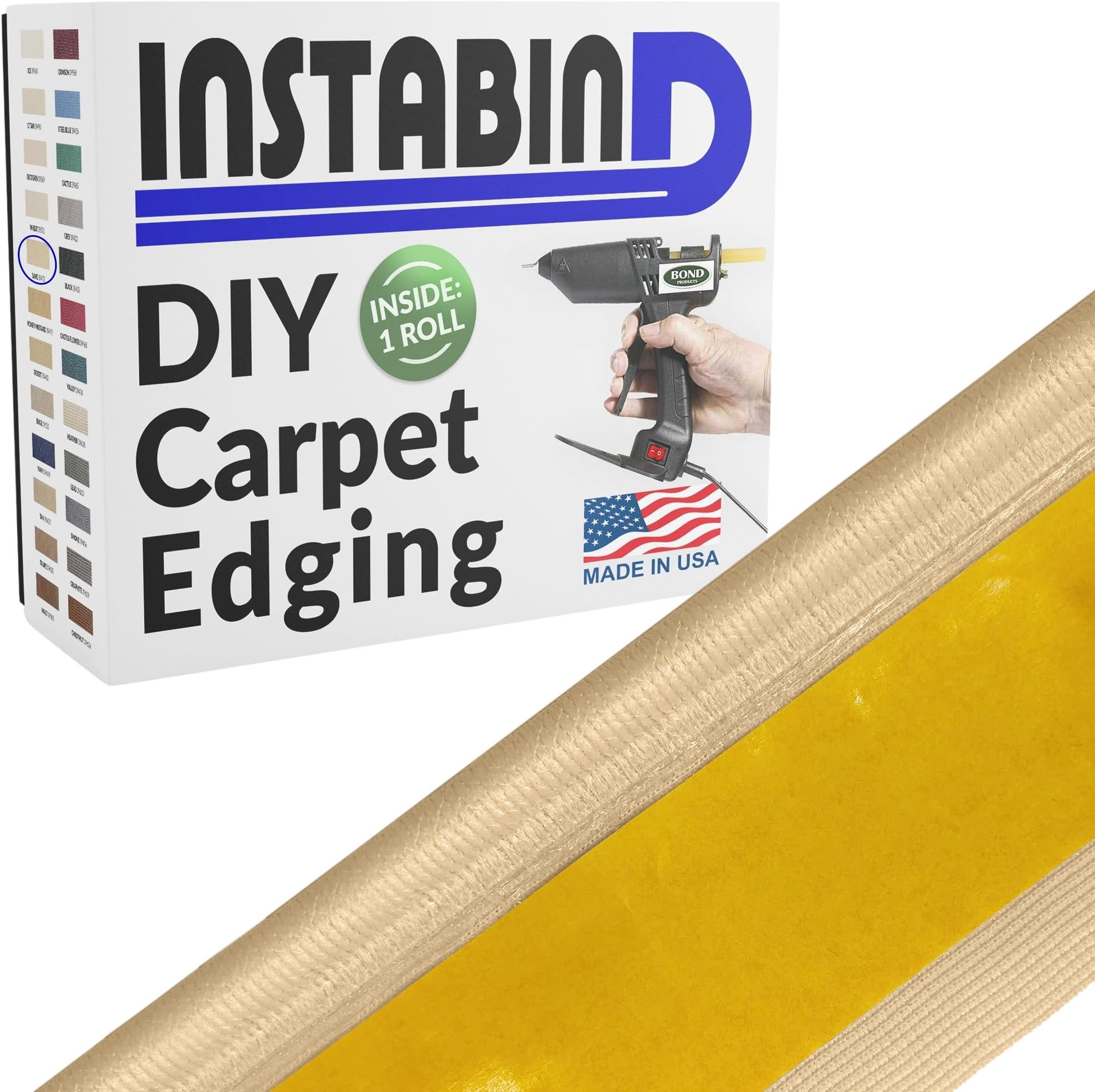 (Sand) - Bond Products Regular Carpet Binding in Sand