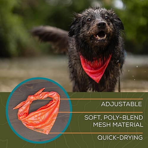 Vista 20 de Wilderdog Bandana para perro con material ligero de malla de mezcla de poliéster de secado rápido en Hazy color fantasía (Hazy)