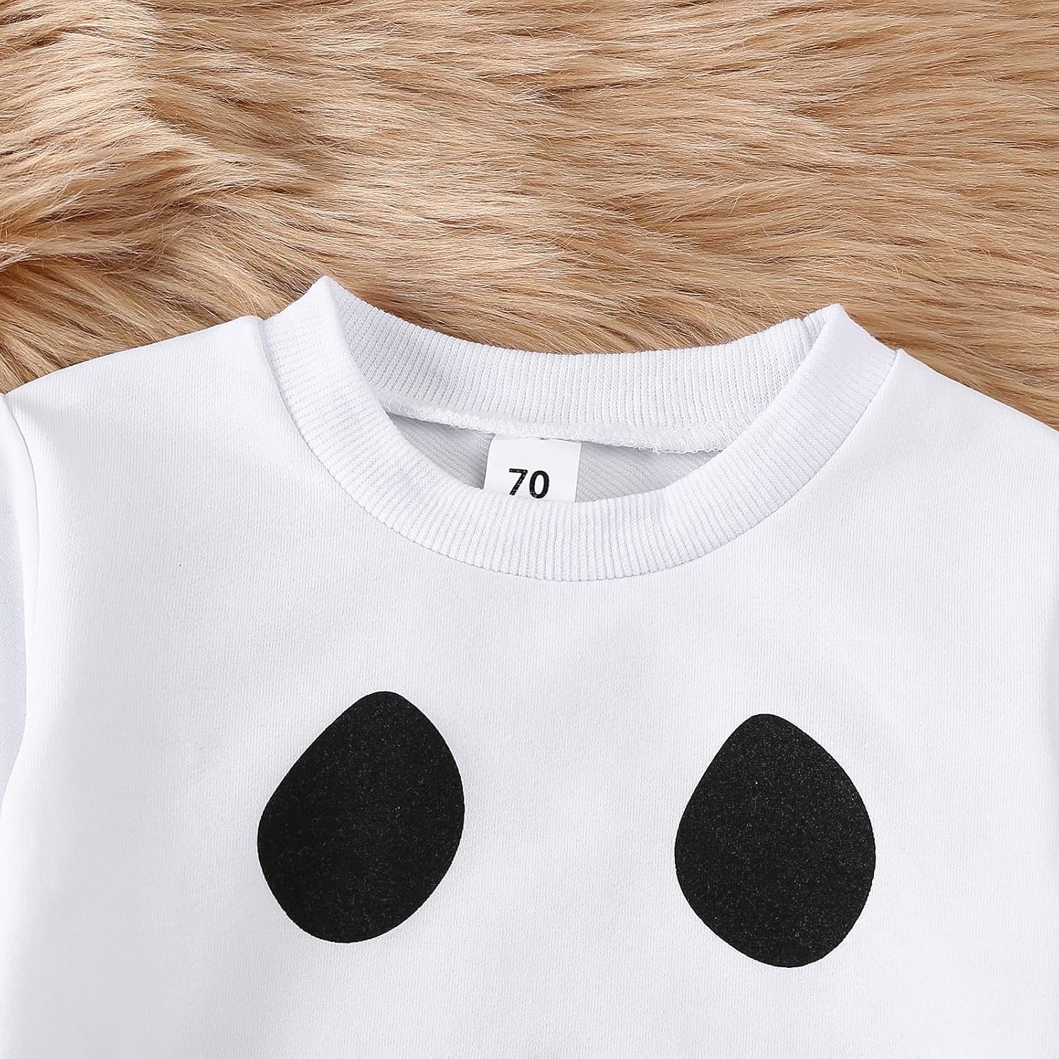 Toddler Baby Boy Girl Halloween Outfit Ghost Face Crewneck Sweatshirt and Pant Set Ghosts Fall Clothes