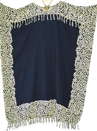 NIA Leopard Ladies Kaftan Beach Wear Womens Batik Long Tassels Fringe Dress