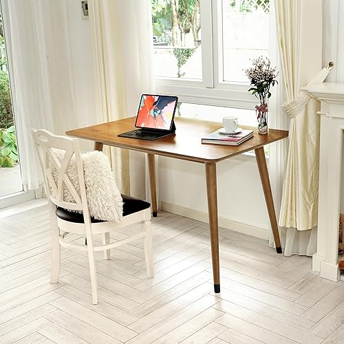 Miniatura 8 de A ACACIA FURNITURE Wilma - Mesa de comedor de madera maciza de roble de 48 pulgadas, mesa de cocina y comedor de madera natural para 4, diseño