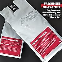 Vista 4 de Oren's Coffee - Mezcla de café espresso Beowulf en grano entero, tostado oscuro, 100% arábica de grado especial, citrona de chocolate amargo