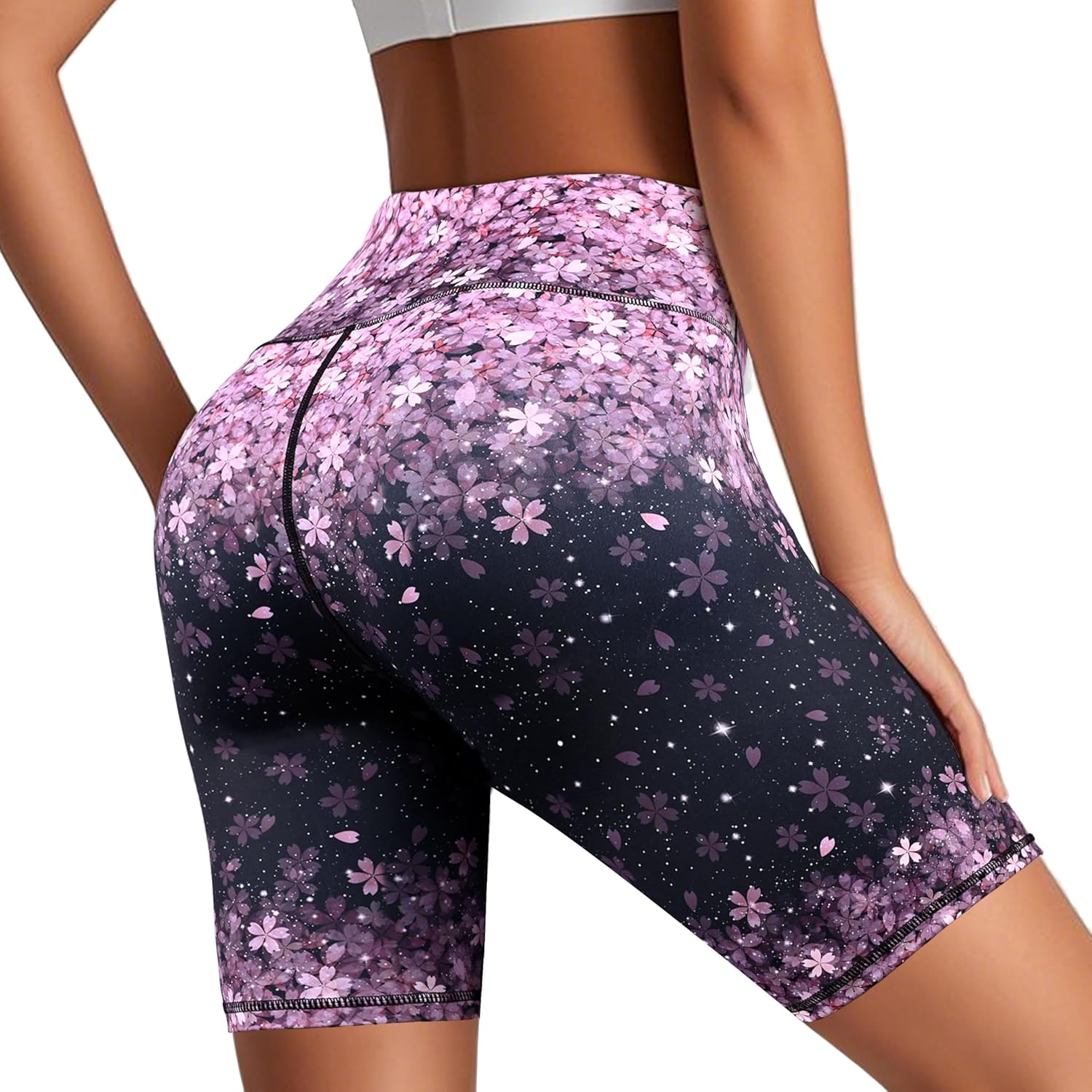 Yoga Shorts High Waisted Biker Shorts for Womens Athletic Running Workout