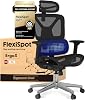 FLEXISPOT ErgoX Ergonomic Office Chair, Desk Chair, 3D Armrests, 3D Headrest, 5D Adjustable Backrest, Breathable Seat, Maximum Load 136 kg, Work Chair, Black