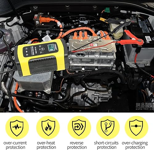 Miniatura 7 de Mantenedor de cargador de batería inteligente automotriz de 12 V y 5 amperios para automóvil, motocicleta, RV, SUV, cortacésped, barco, RV, SUV, ATV
