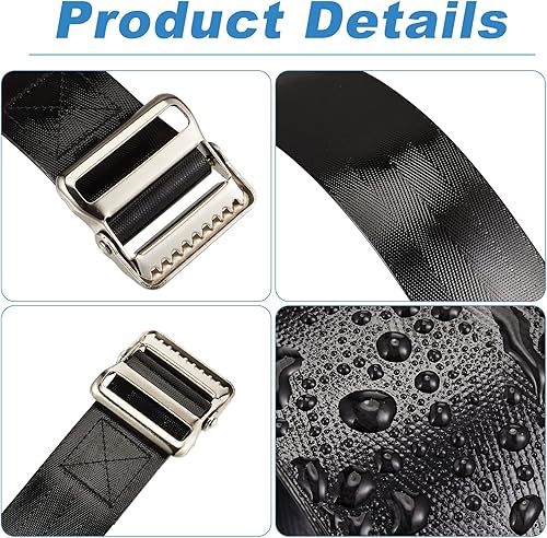 Miniatura 4 de Cinturón de transferencia de vinilo para personas mayores, dispositivo de asistencia de 60 pulgadas, cinturón de seguridad para terapia física