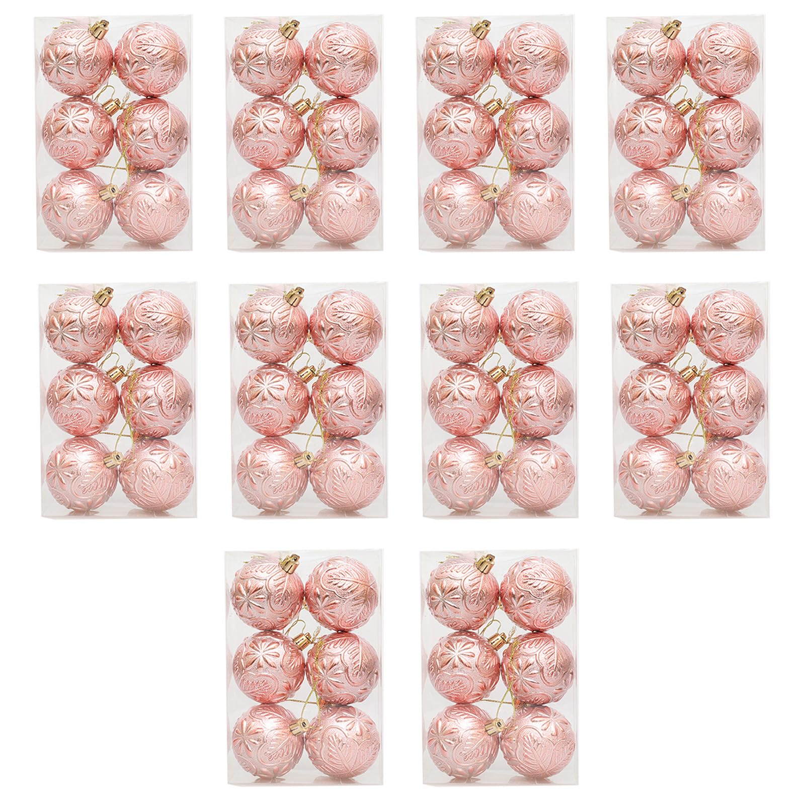 Jazuaiao Christmas Baubles Party Accent Festival Christmas Hanging Ornament Shatterproof Decors for Tree and Parties Tree Hanging Sphere