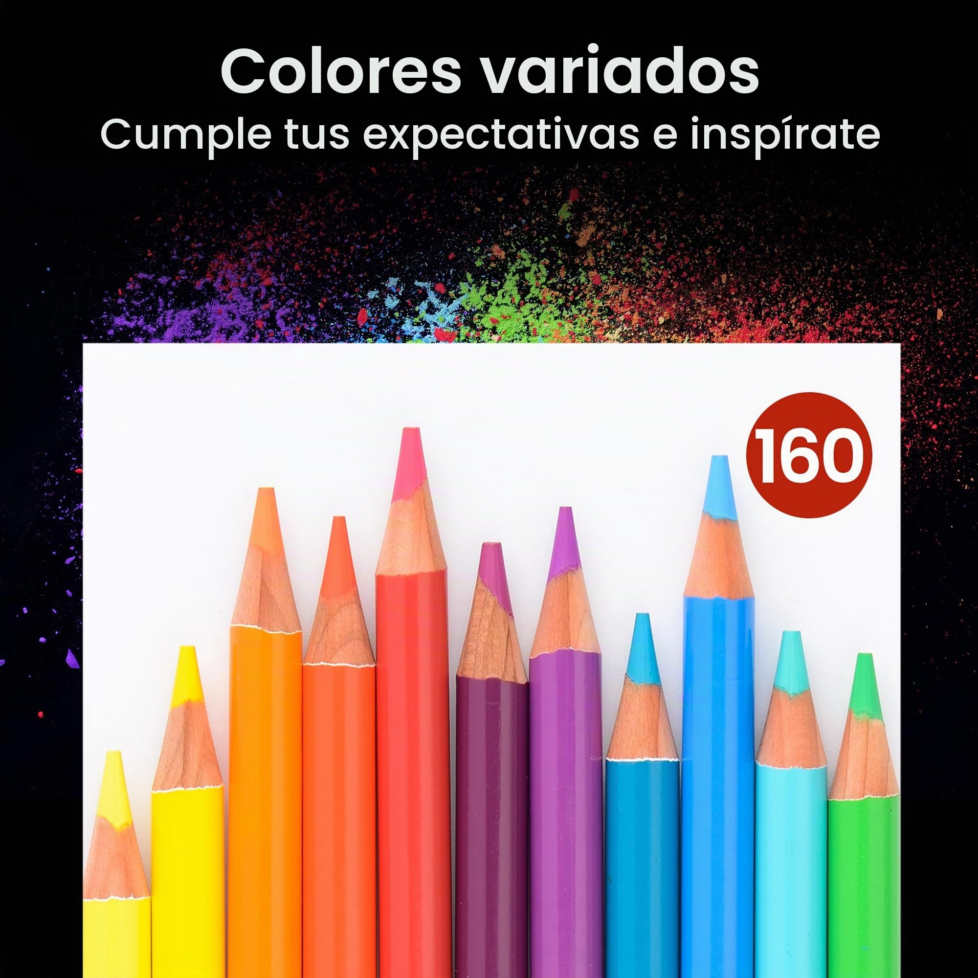 MARCO Lápices de colores para adultos para colorear – Juego de 160 lápices profesionales de pintura al óleo en caja de hierro, adecuado para estudiantes de arte y profesionales (160 piezas de aceite)