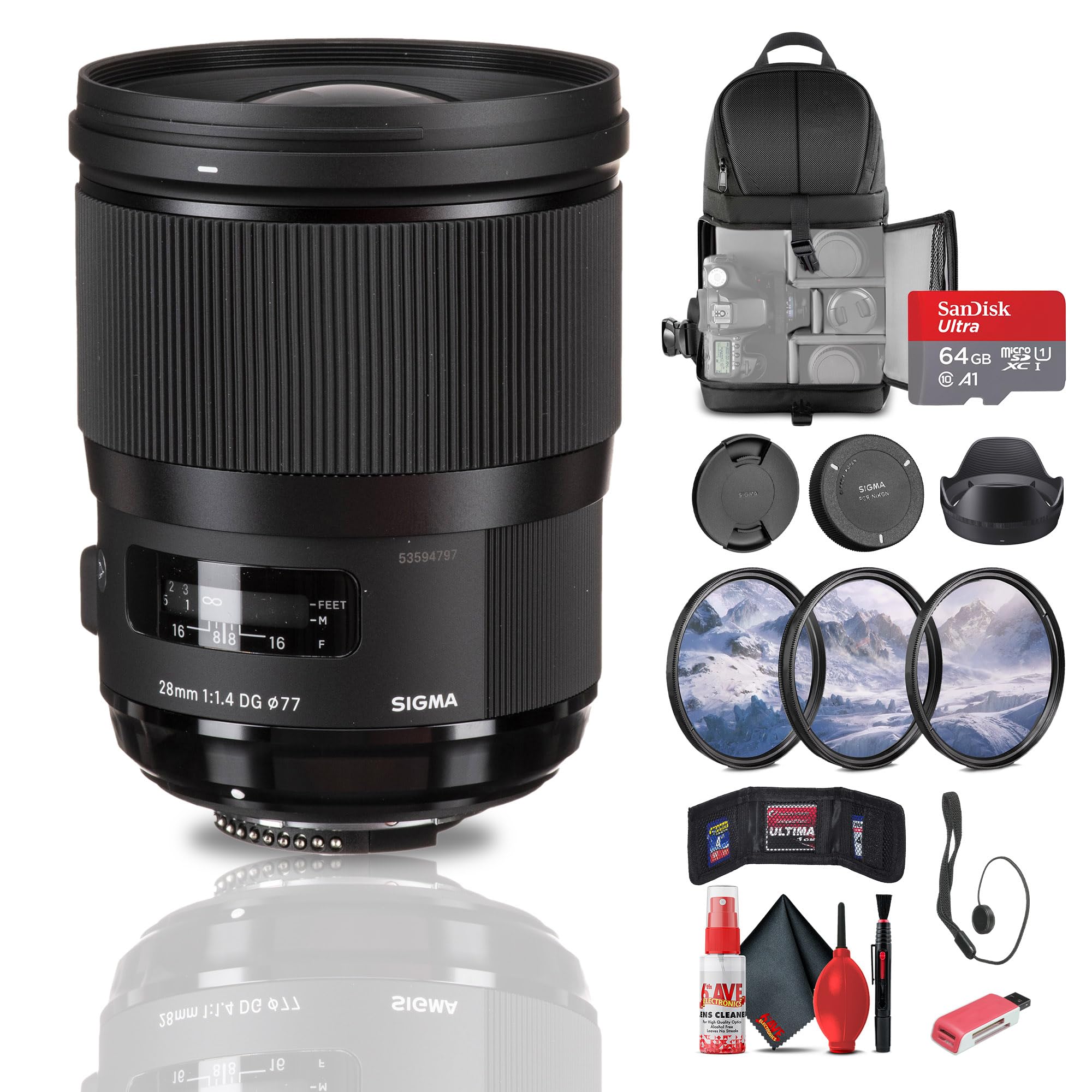 Amazon | Sigma 28mm f/1.4 DG HSM アートレンズ Nikon F(441955)用