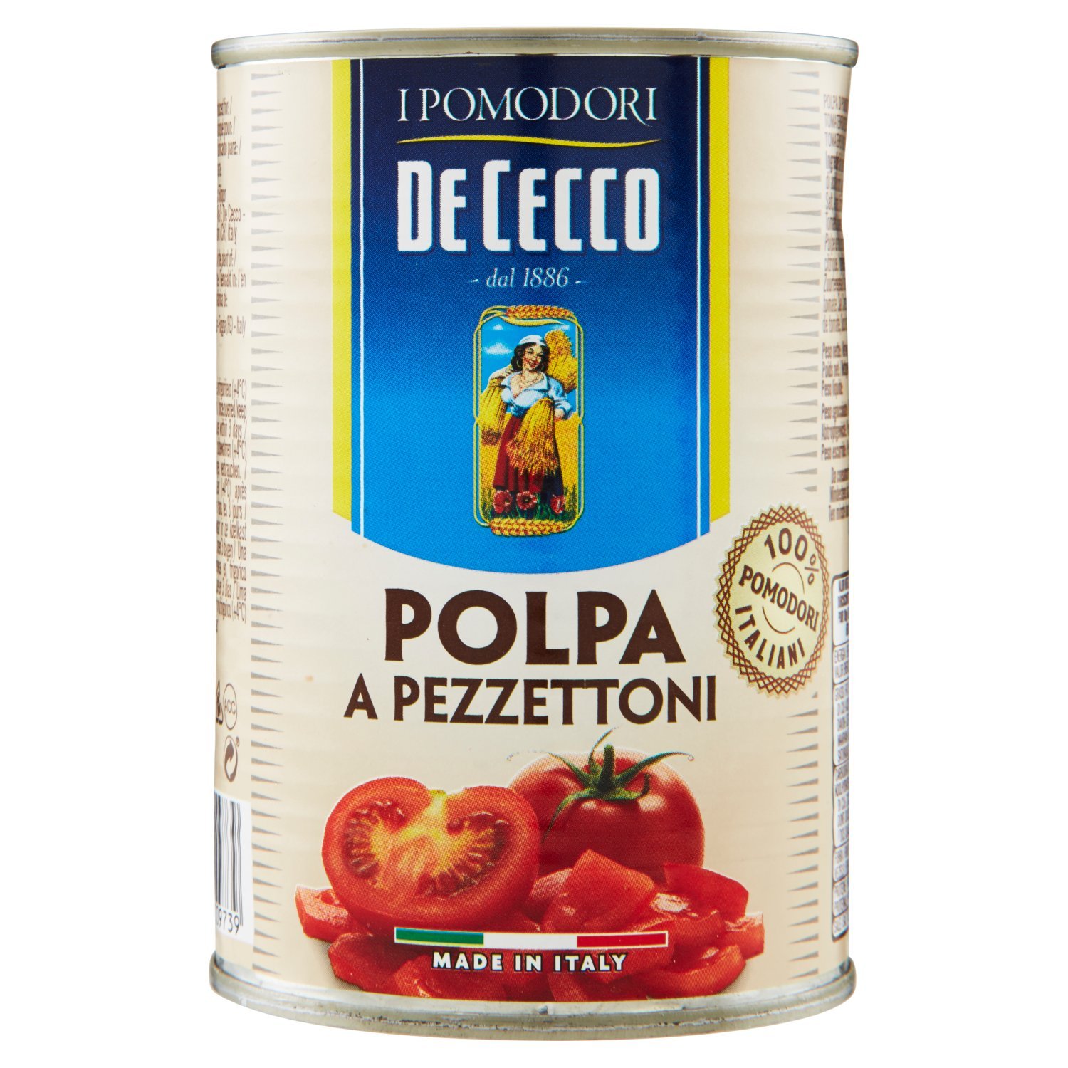 De Cecco Polpa a Pezzettoni - 6 pezzi da 400 g [2400 g]