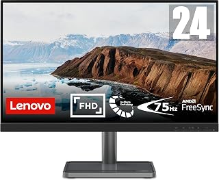 Lenovo L24i-30 24 Inch PC Monitor | FHD, 1080p, 75Hz, IPS, 6ms, VGA and HDMI