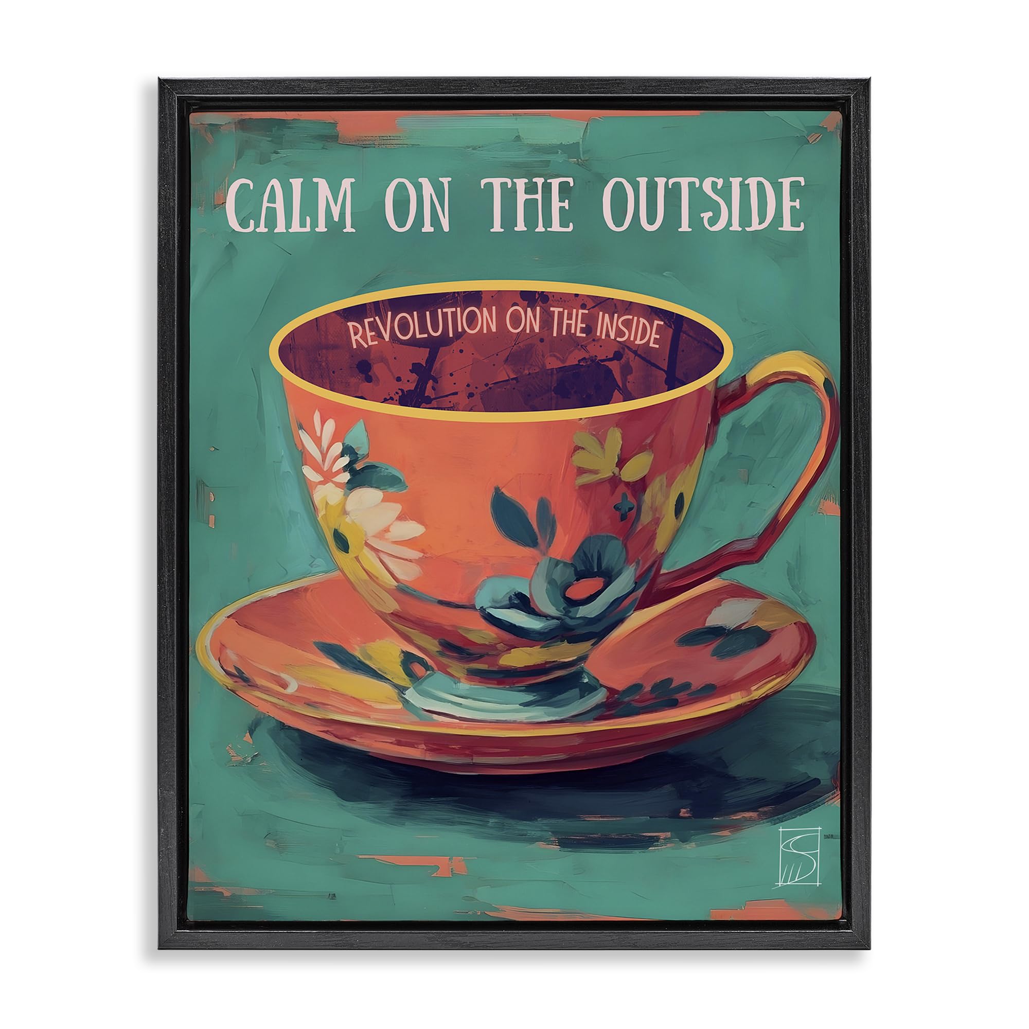 'Revolution On The Inside'| Floating Frame Canvas Art