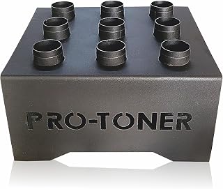 Protoner 9 Barbell Holder, Vertical Barbell Holder Storage For 9 Barbells For Gym Fits 2inch 50mm Olympic Bars, Hex Trap B... Price In India