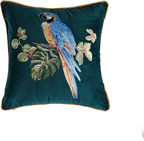 Funda de almohada de lujo con bordado de leopardo, funda de cojín de tela de terciopelo bordada dorada, funda de cojín decorativa con estampado de