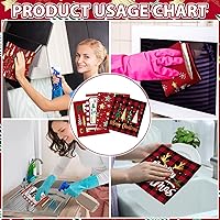 Vista 6 de Sunnyray 24 paños de cocina suecos, paños de cocina, paños de limpieza reutilizables de esponja, toallitas absorbentes y lavables para limpieza