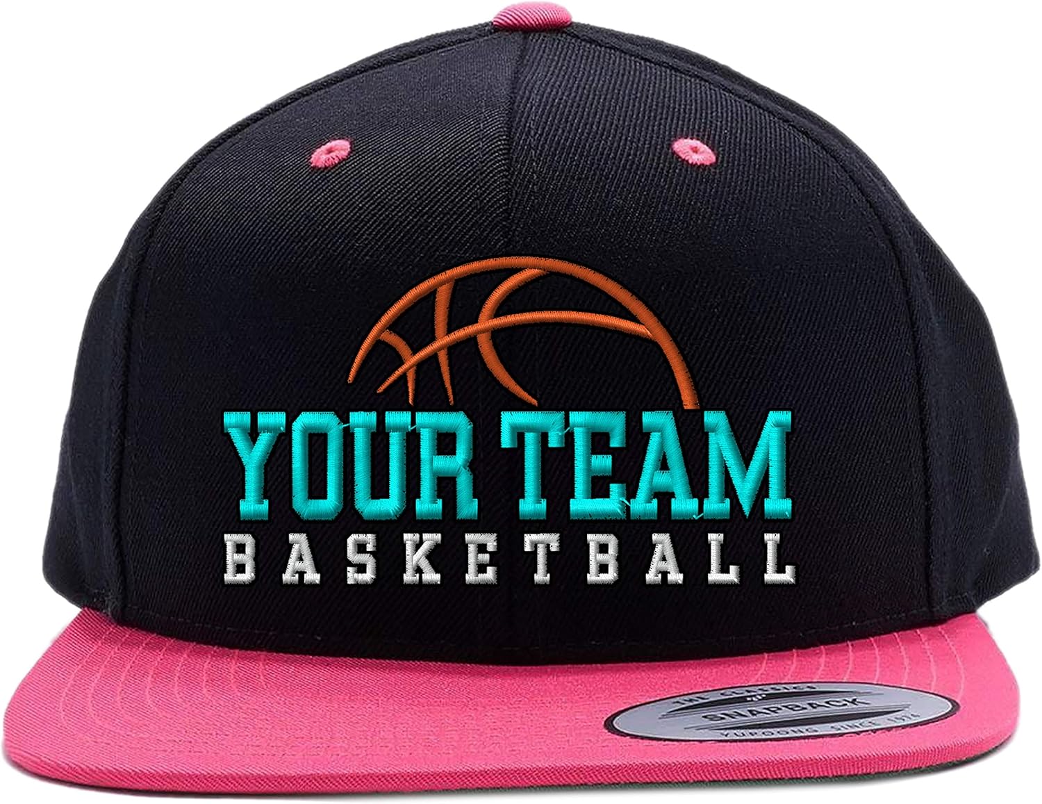Custom Embroidered 6089 Snapback hat. Basketball Team or Player Name Cap