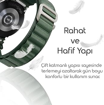 Rongep New Generation Connection Alpine Loop 20mm Cord Compatible with Samsung Galaxy Watch 7 Cord for 7/6/5/4 Series (40mm/44mm) Watch 6/4 Classic (47/43/42mm) Watch 5 Pro Compatible