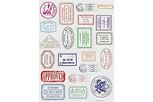 Fun Express Passport Stamp Sticker Sheets: Essential Travel Accessories for Kids