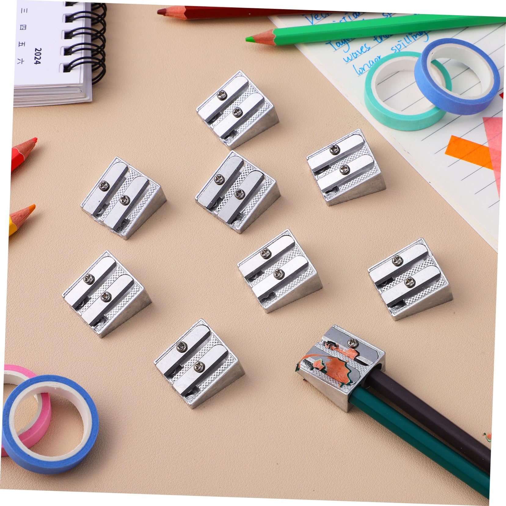 OSALADI 5 Sätze Bleistiftspitzer Aus Aluminiumlegierung Für Kompakter Bleistiftschärfer Bleistiftspitzer Für Das Klassenzimmer Masse Anspitzer 20 Stück * 5