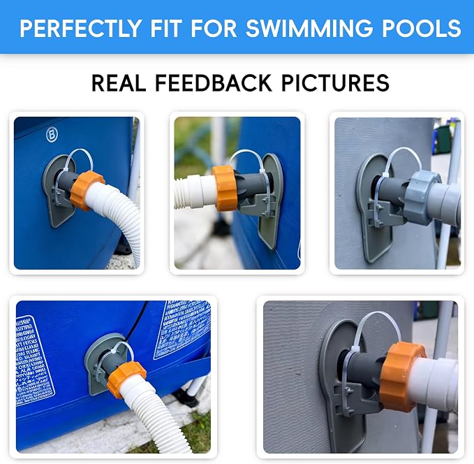 Soportes para mangueras de piscina pack 2 miniatura 7