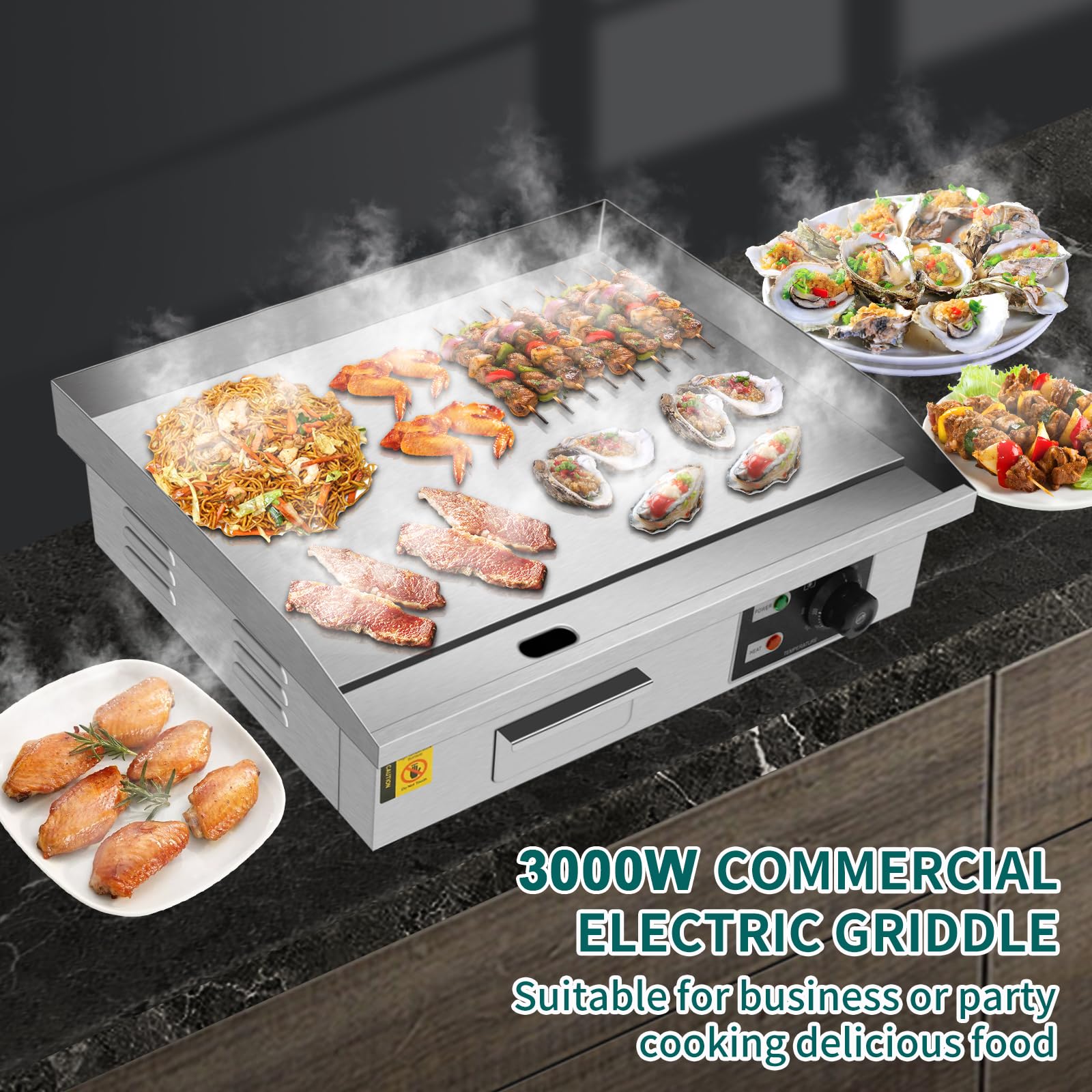Commercial Teppanyaki Plate Electric Teppanyaki Grill Large