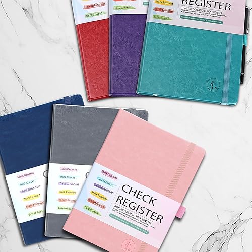 Miniatura 8 de Registro de cheques, libro de registro de transacciones de cuenta para chequera personal para pequeñas empresas, seguimiento de pagos, depósitos,