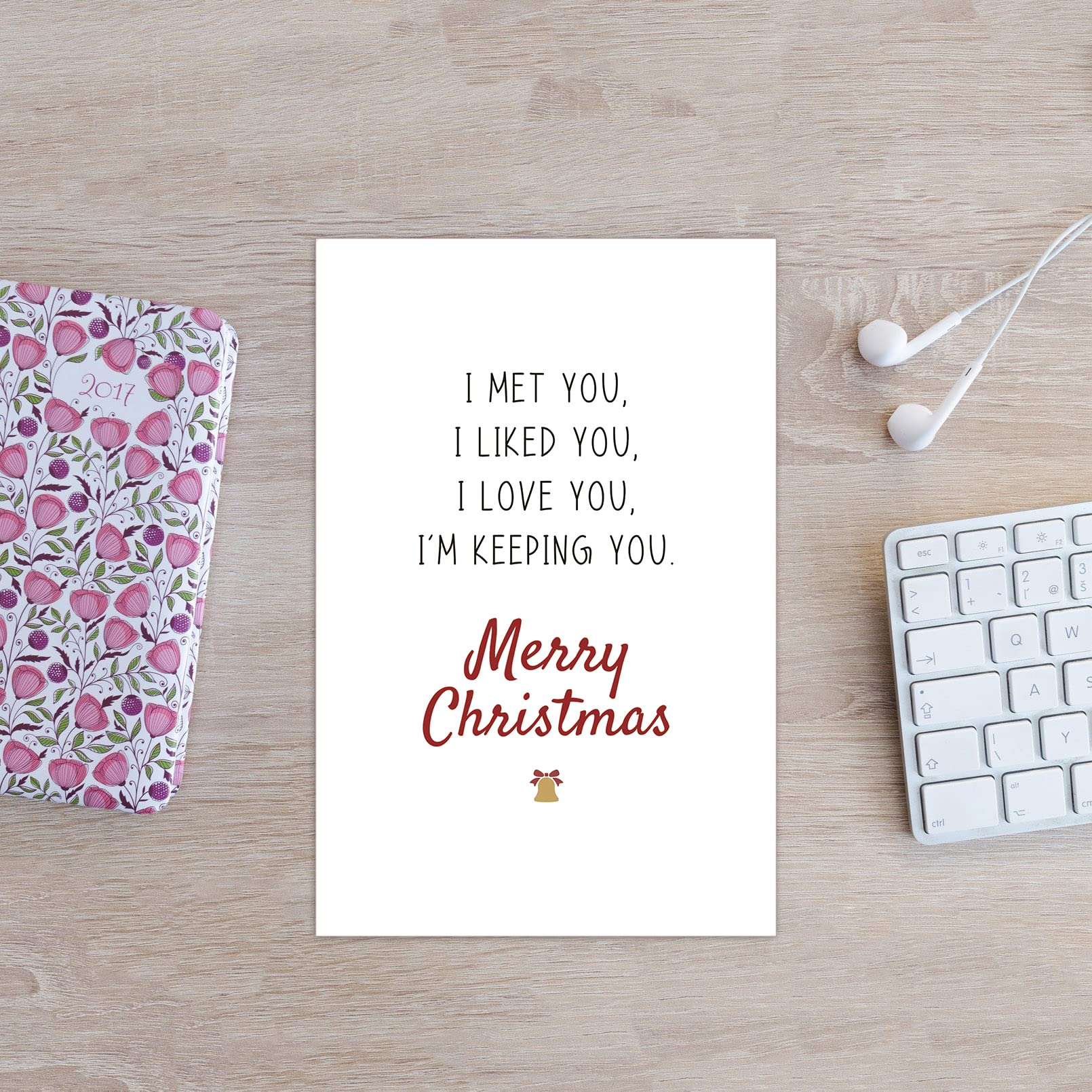 Love You Weihnachtskarte – Romantischer Gruß Für Partner