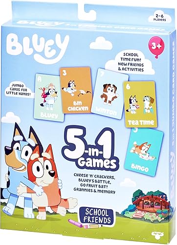 Miniatura 7 de Bluey - Juego de cartas de bingo de Bingo - Divertido juego de memoria donde hacer coincidir imágenes (13034)