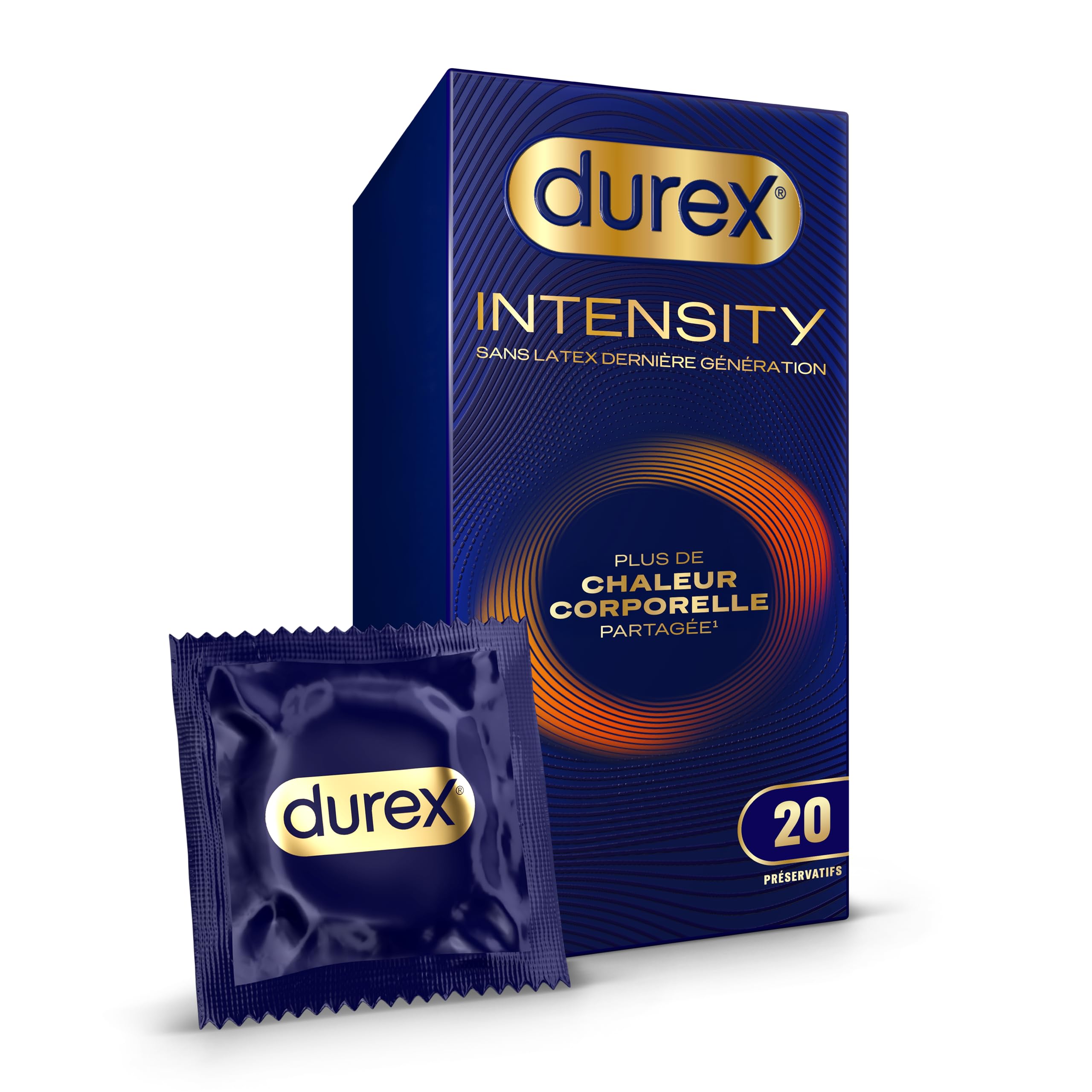 Durex Intensity 20 Preservatifs Homme Sans Latex Derniere Generation Ultra Fins Ultra...