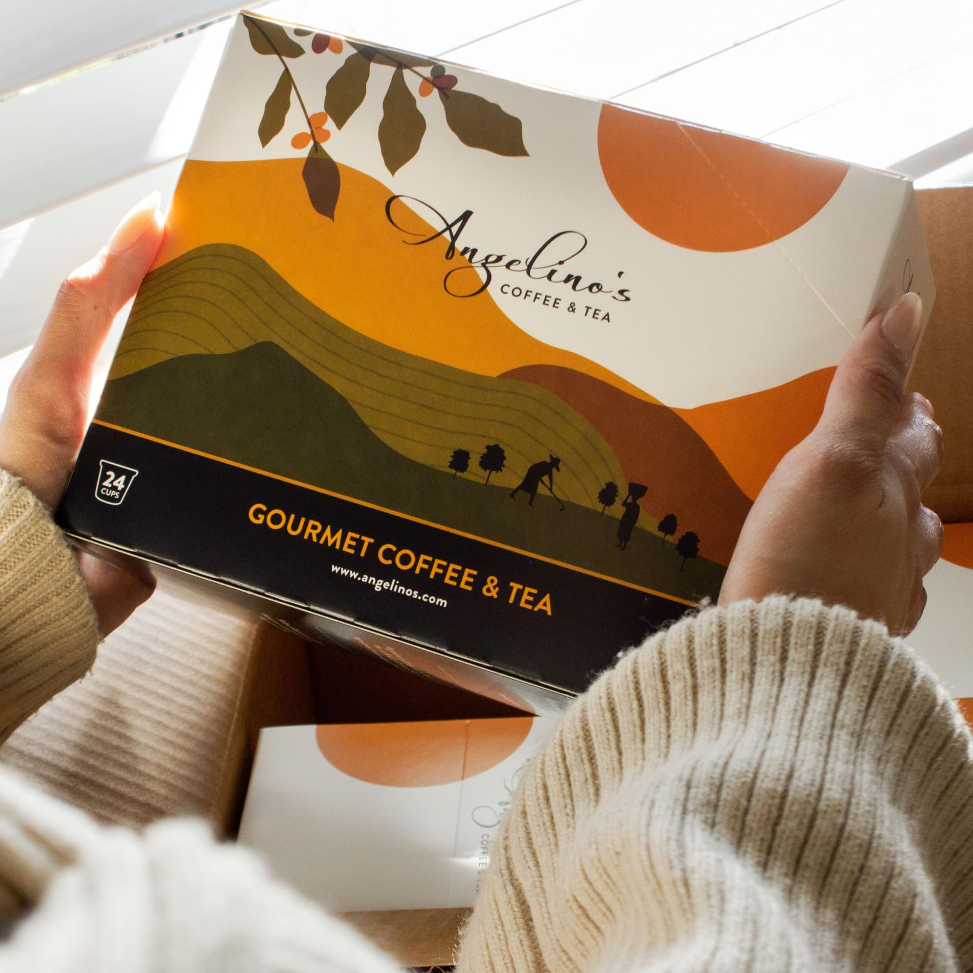 Angelino's Coffee, 96 unidades, compatible con cafeteras Keurig 2.0 K-Cup (Sumatra Dark, 96 unidades)