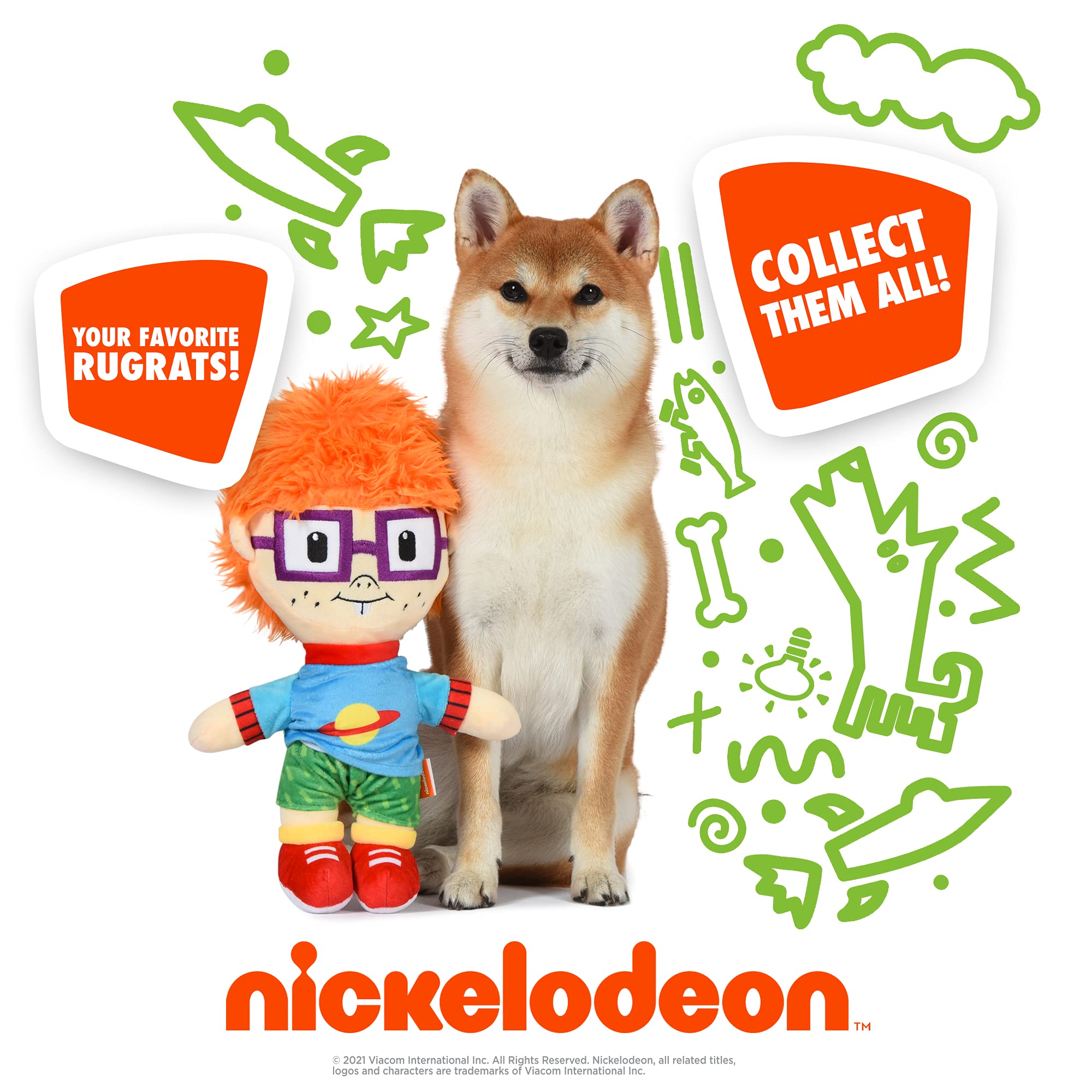 Buy Nickelodeon for Pets Rugrats Chuckie Finster Plush Dog Toy 12