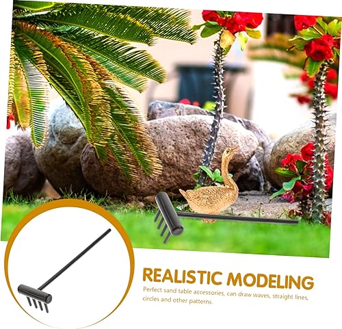 Miniatura 5 de Gadpiparty 5 sets Sandbox rastrillos miniatura zen paisaje rastrillos pequeños para decoración de mesa 6 unids*5