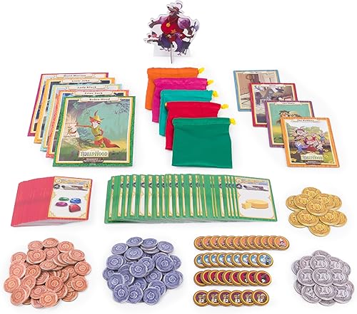 Miniatura 9 de Spin Master Games, Disney Robin Hood Sheriff of Nottingham, juegos de mesa familiares, juegos de mesa Disney para noche familiar, 3-5 jugadores,