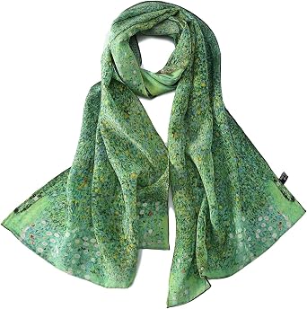 Long Crepe Silk Scarf Classic Art Print