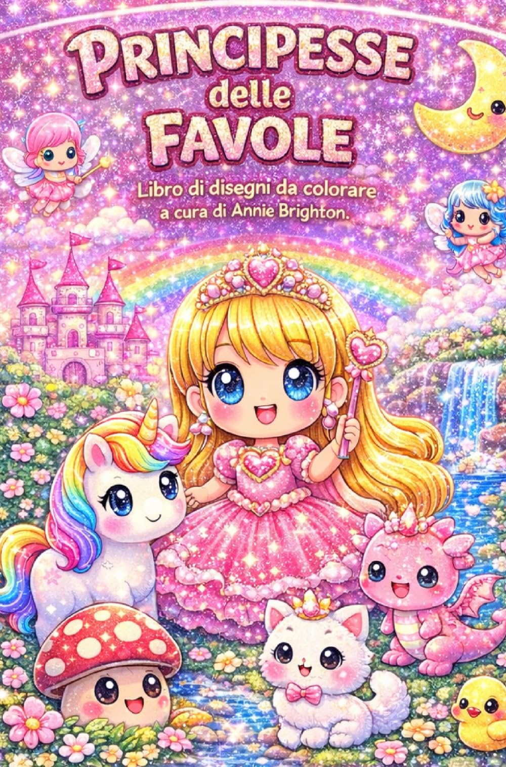 Principesse delle favole Libro di disegni da colorare a cura di Annie Brighton