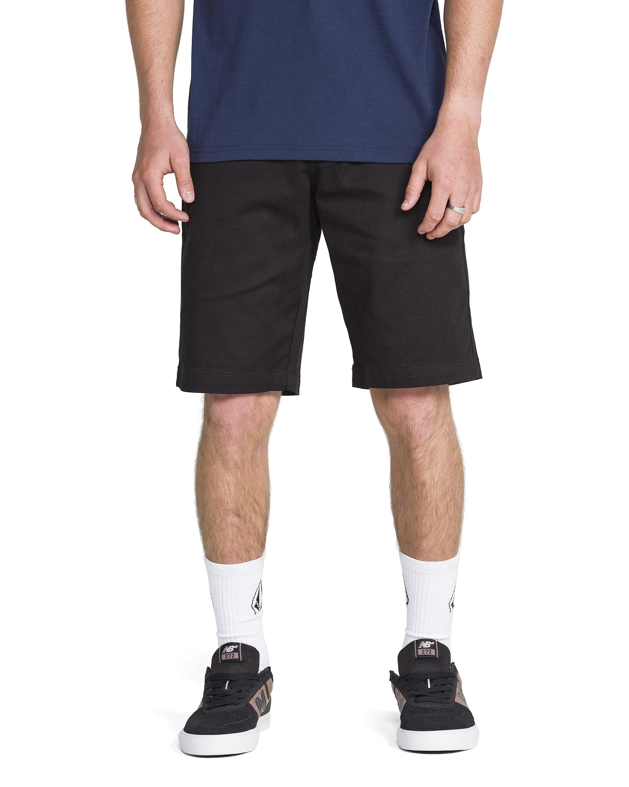 Volcom Men's Vmonty Chino Shorts Casual, Black, 34