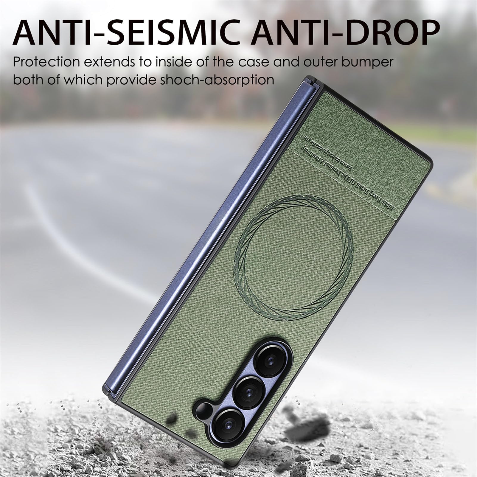 Funda Delgada For Samsung Galaxy Z Fold 8 Ultra, Soporte De Cuero Antihuellas, Carcasa De Carga Inalámbrica, Parte Trasera Esmerilada, Cubierta De Luz Resistente A Impactos(Beige)