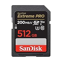 SanDisk 512GB Extreme PRO scheda SDXC + RescuePro Deluxe fino a 200 MB/s UHS