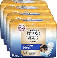 Vista 9 de FitRight Fresh Start Almohadillas posparto e incontinencia para mujer, máxima absorción (30 unidades) almohadillas de fugas de vejiga con el poder