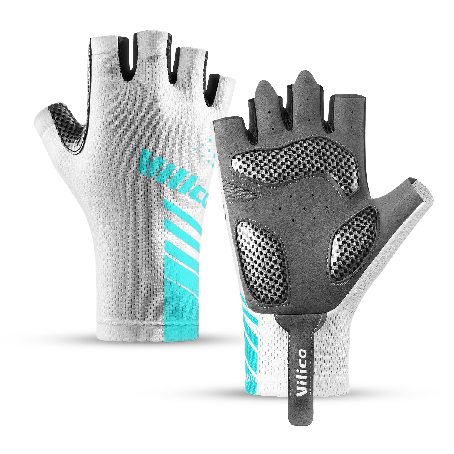 Vilico Guantes para Bicicletas Antideslizantes Transpirables con Almohadillas Amortiguadoras