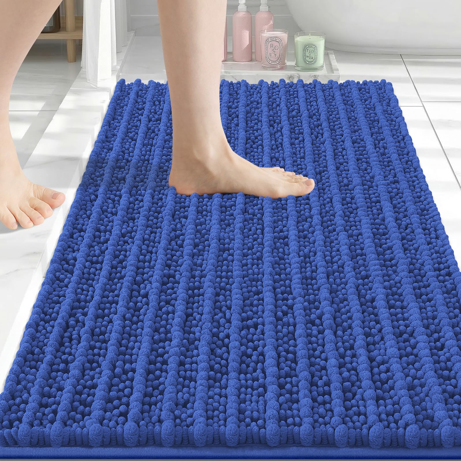 Arotive Bathroom Rugs Mat 30x20, Soft Absorbent Chenille Shaggy Bath Mat