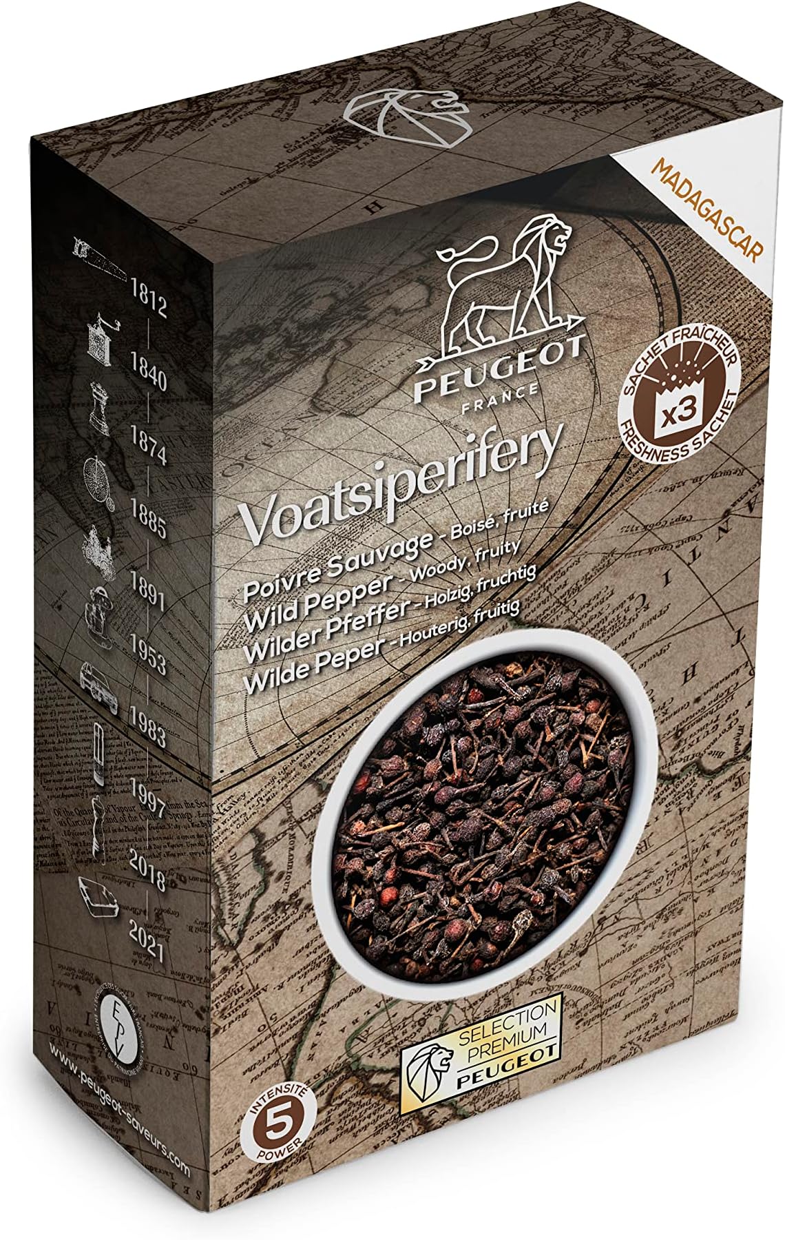 3 x 20g Sachets of Madagascan Wild Pepper