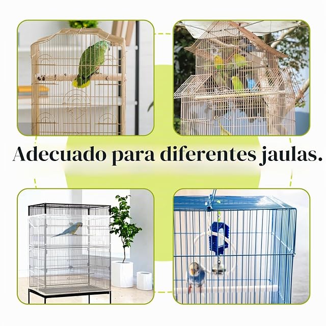 Foto 6 de 7 de Yepper Cubierta de Jaula para Pájaros, Recolector de Semillas, Cubierta Grande para Jaula de Pájaros