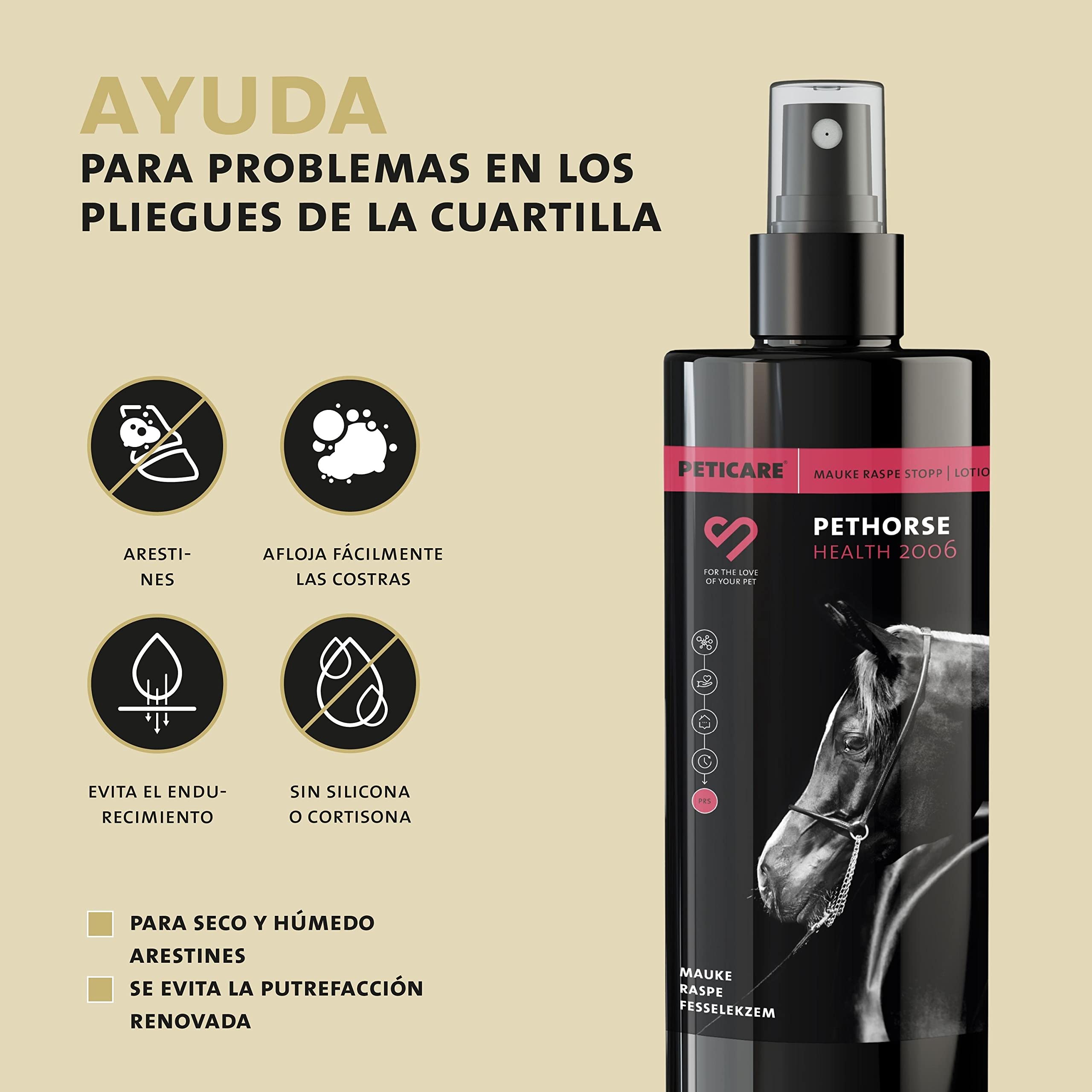 Peticare Cuidado Especial para Caballos arestines, Fiebre del Barro, Dermatitis de cuartilla, para podredumbre, la eliminación fácil de la costra - petHorse Health 2006