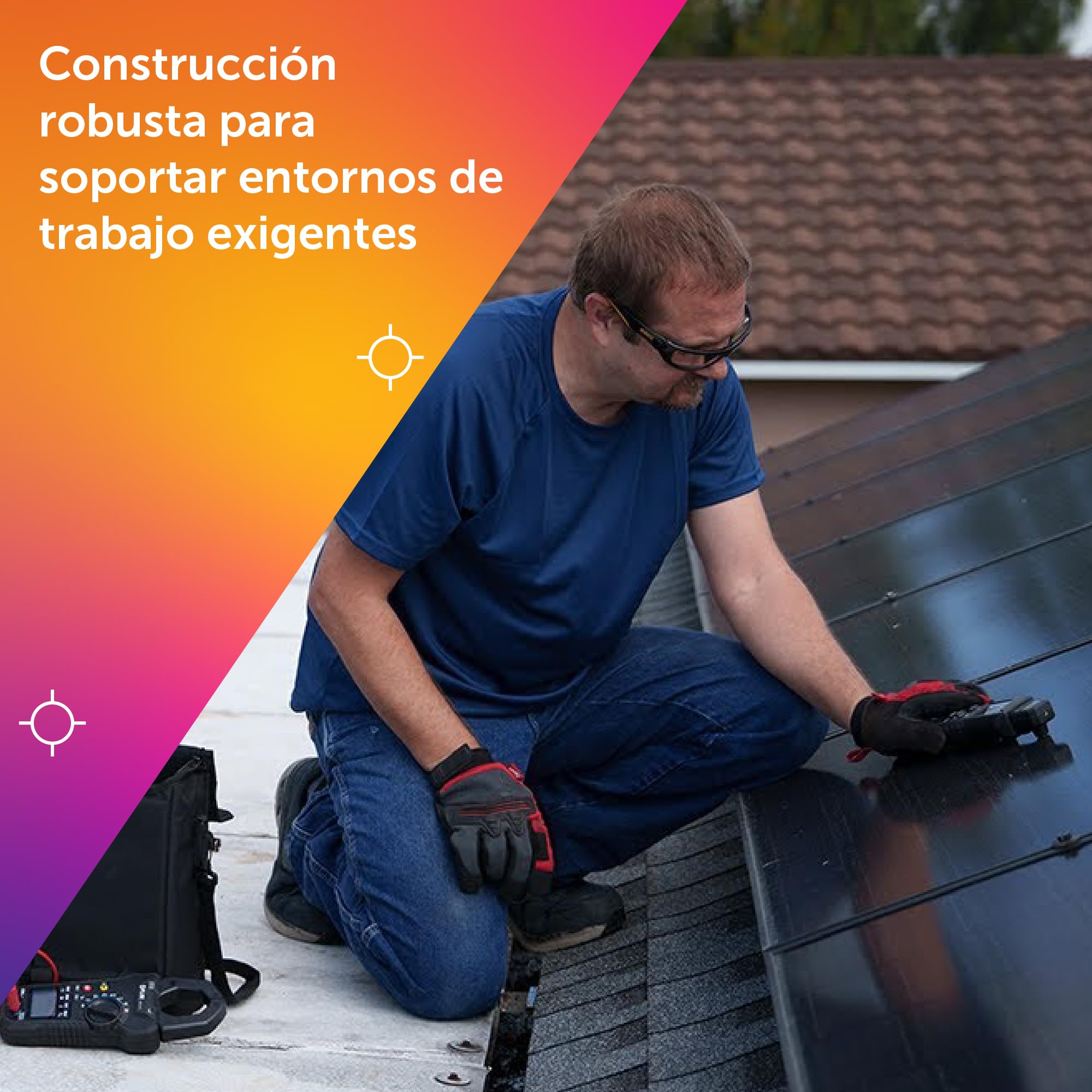 FLIR PV48 - Probador de paneles solares y trazador de curvas IV con mediciones de temperatura - Diseñado para evaluar la potencia y eficiencia máximas de los paneles solares