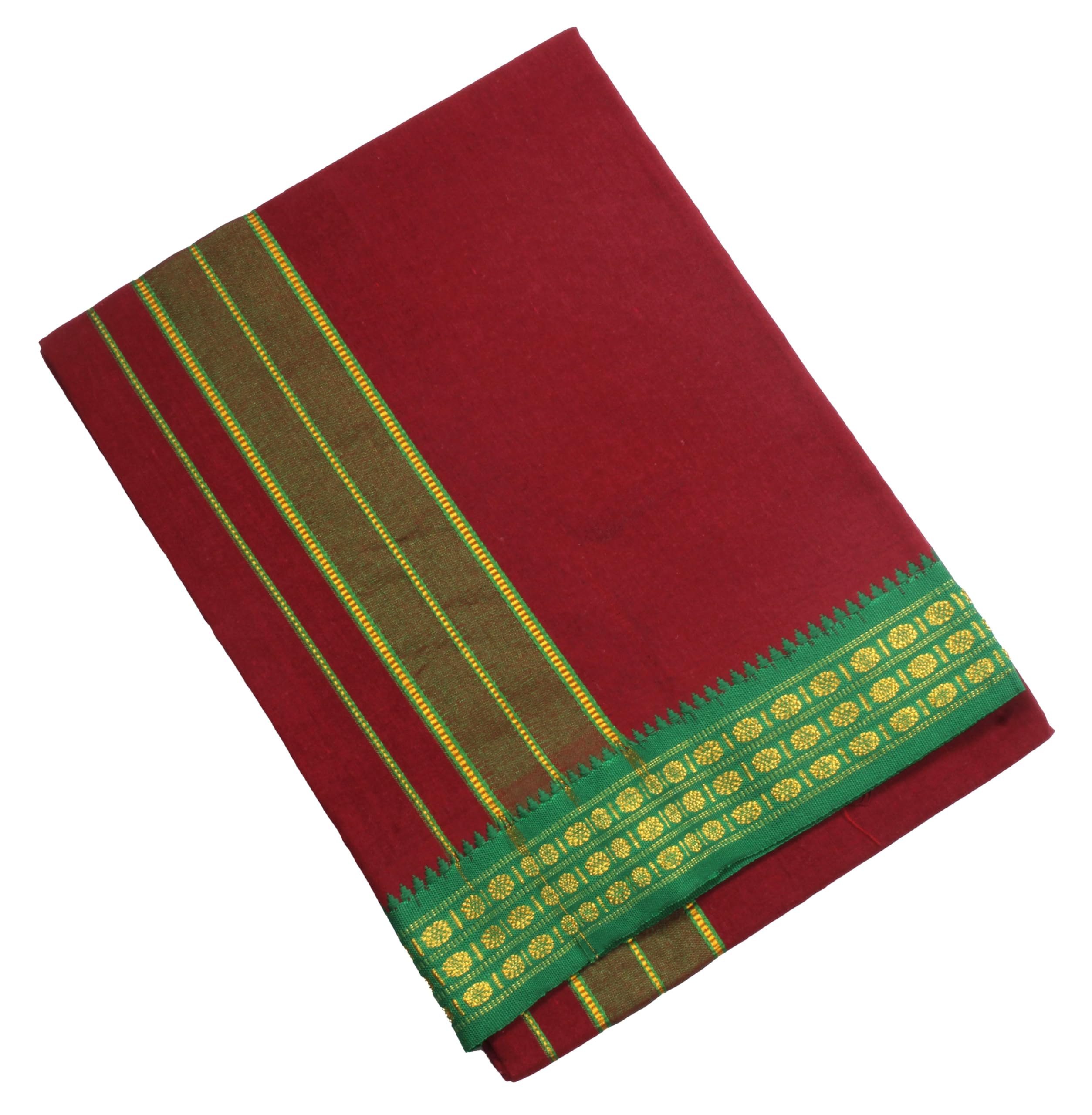 tharunsha elite Men's Single Dhoti -2 Mtrs/Mundus/Lungi Set-1 Big Border-picture-13
