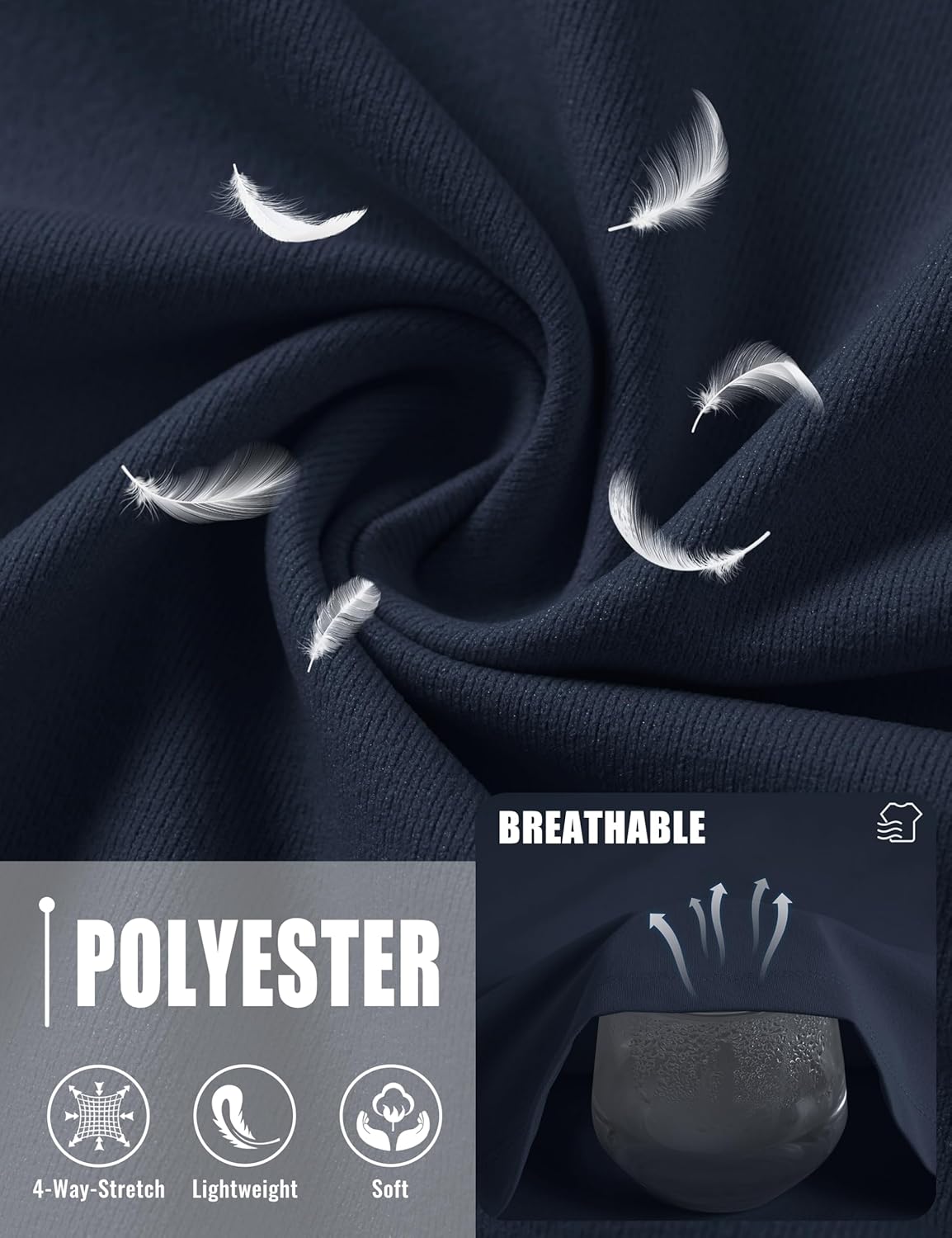 MAGCOMSEN Men's Workout Shirts Short Sleeve Dry Fit Tshirts Moisture Wicking Athletic Shirts Gym Running Swimming Fishing - Image 5