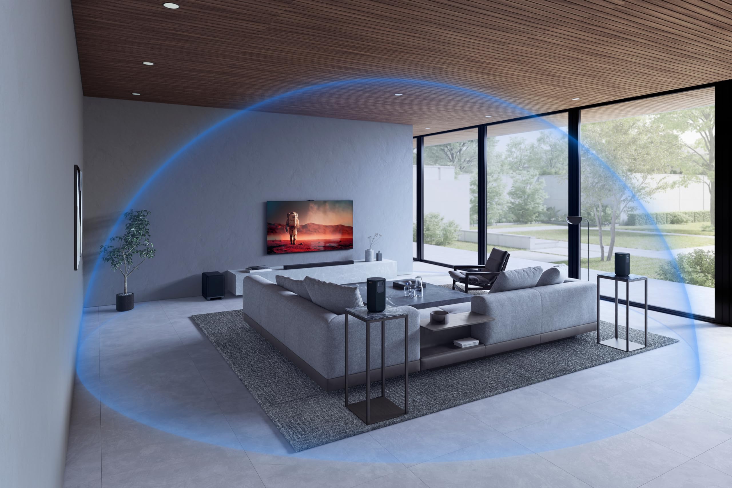 Sony BRAVIA Theatre Bar 9 Dolby Atmos Soundbar für Fernseher, 13 Lautsprecher, WiFi, Bluetooth, 360 Spatial Sound Mapping, TV Lautsprecher
