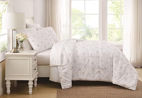 Miniatura 10 de The Farmhouse by Rachel Ashwell - Juego de edredón de 3 piezas FullQueen - Colección de ropa de cama Signature Rosebury, blancorosa