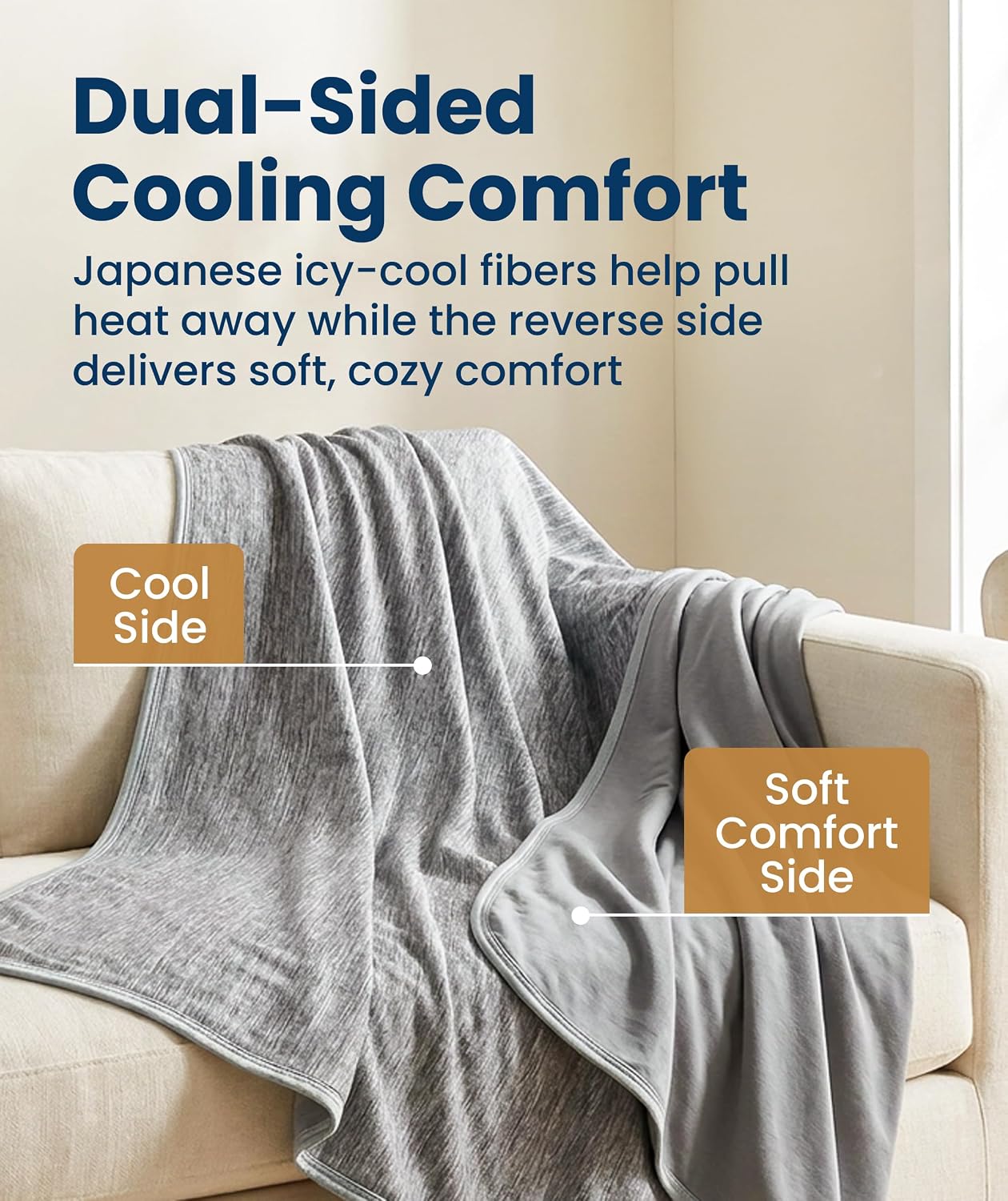 Everlasting Comfort Breathable Cooling Throw Blanket - Image 3